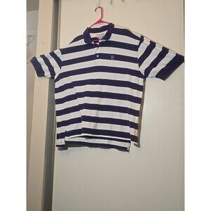 Vintage IZOD Club Polo Shirt Golf Tee PGA Striped Collared Cotton 2xl